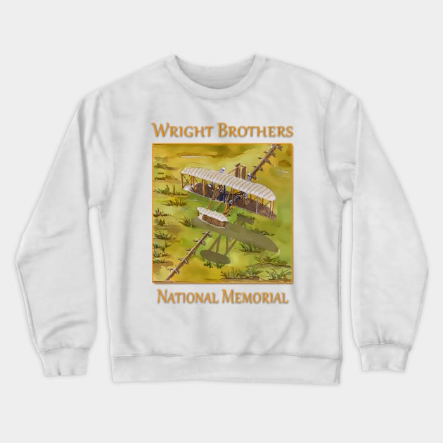 Wright Brothers National Memorial, Kitty Hawk North Carolina Crewneck Sweatshirt by WelshDesigns